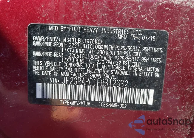 JF2GPAPC1F8312632: 44265941