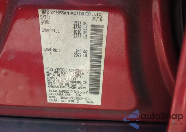 1N4AL3AP0GC236557: 44265977