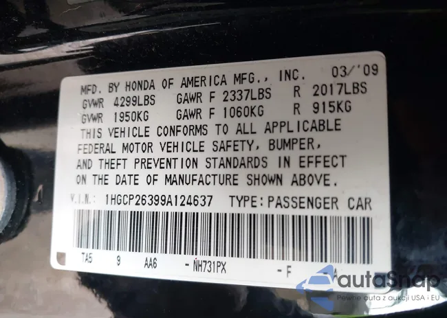 1HGCP26399A124637: 44266014