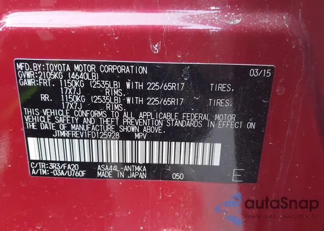 JTMRFREV1FD125928: 44266105