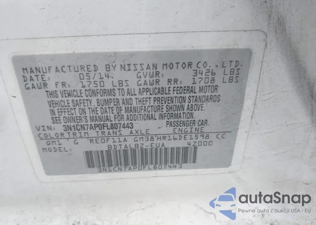 3N1CN7AP0FL807443: 44267140