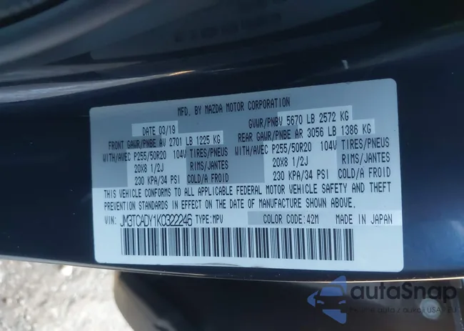 JM3TCADY1K0322246: 44267148