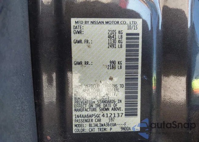 1N4AA6AP5GC412137: 44267194