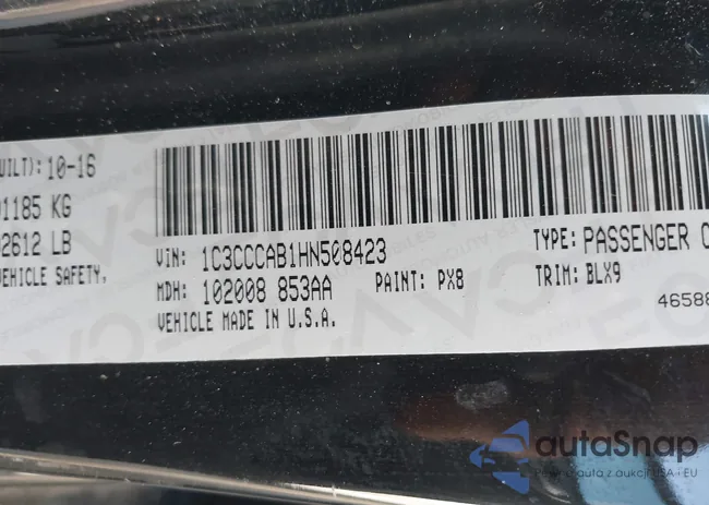 1C3CCCAB1HN508423: 44267262