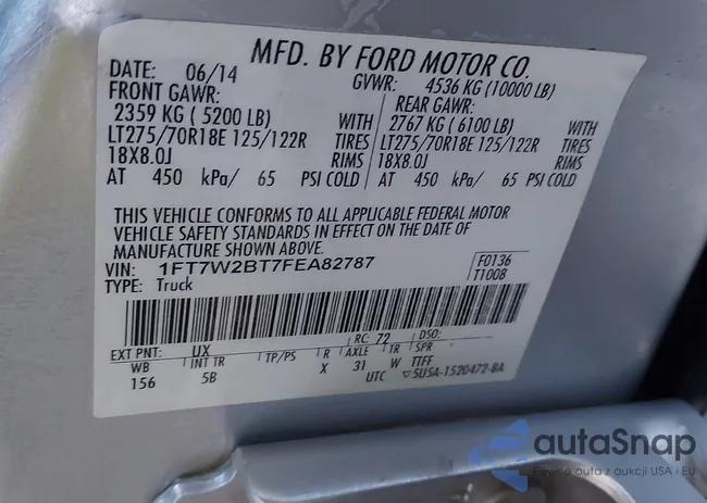 1FT7W2BT7FEA82787: 44267296