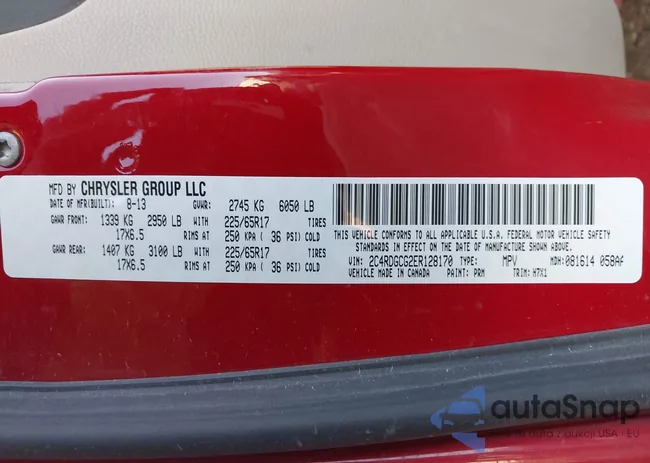 2C4RDGCG2ER128170: 44267342