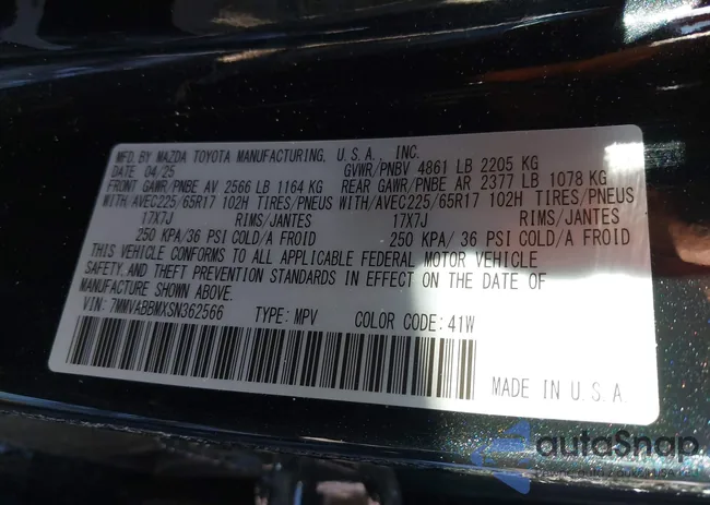 7MMVABBMXSN362566: 44267350