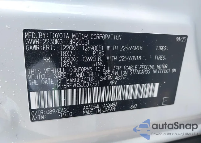 JTMB6RFV0SJ087751: 44267539