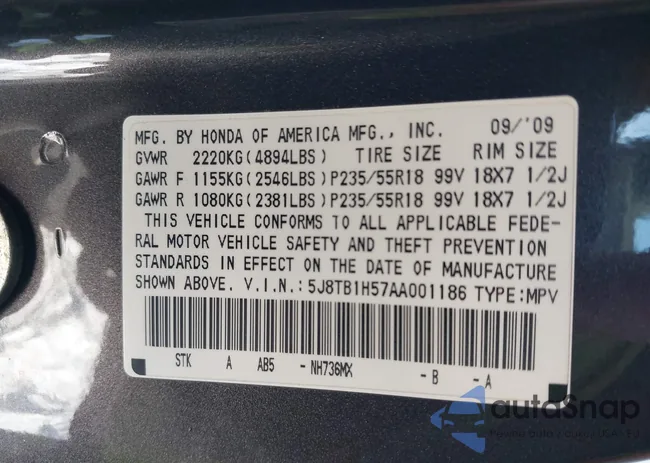 5J8TB1H57AA001186: 44267629