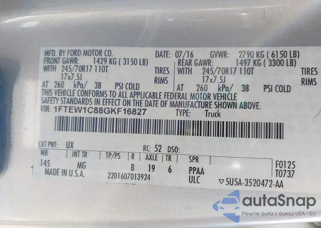 1FTEW1C88GKF16827: 44267712