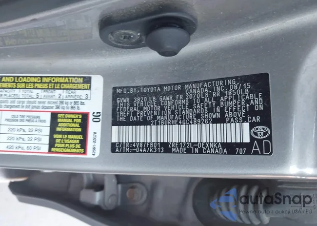 2T1BURHE4GC489262: 44266761