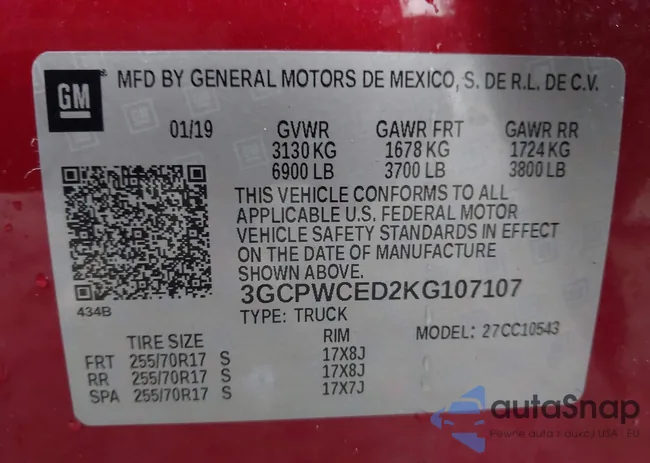 3GCPWCED2KG107107: 44266959