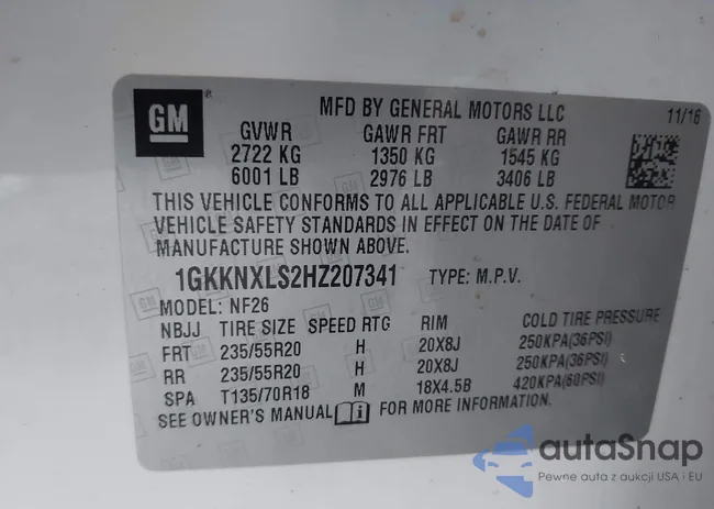 1GKKNXLS2HZ207341: 44267051