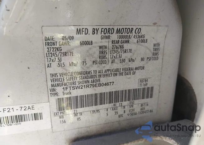 1FTSW21R79EB04677: 44268158