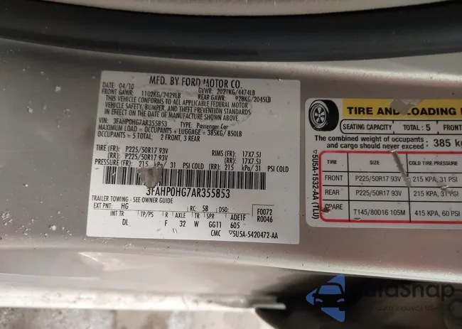 3FAHP0HG7AR355853: 44268284