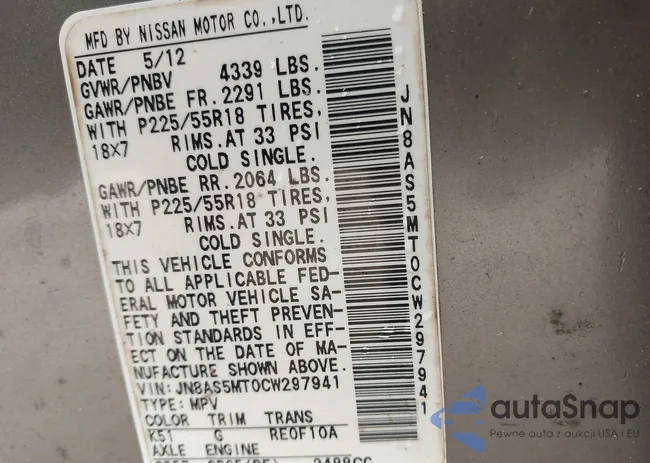 JN8AS5MT0CW297941: 44268393