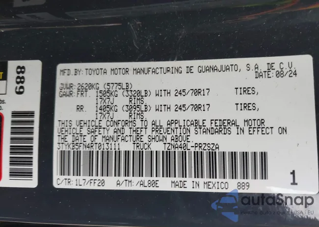 3TYKB5FN4RT013111: 44268436