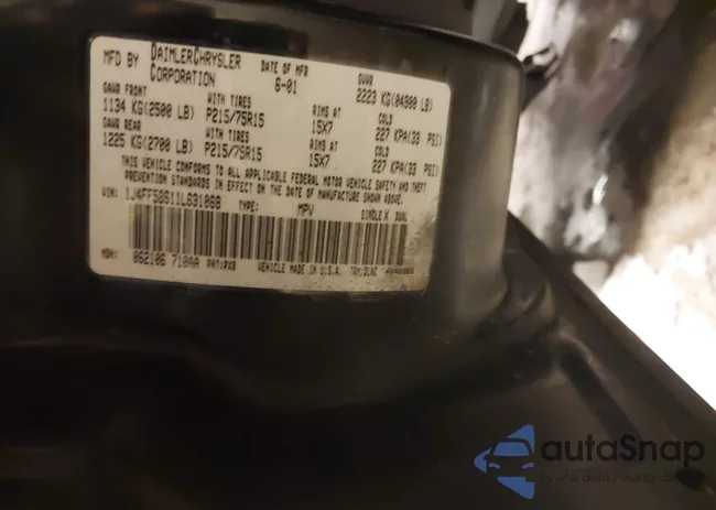 1J4FF58S11L631068: 44268528