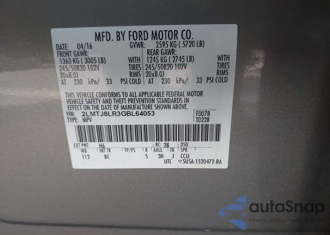 2LMTJ8LR3GBL64053: 44268534