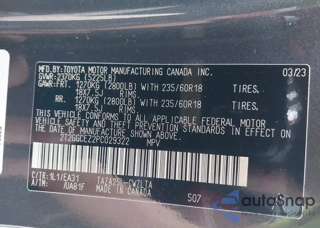 2T2GGCEZ2PC029322: 44268629