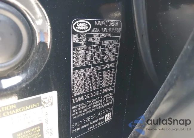 SALYB2EX8LA290767: 44268656