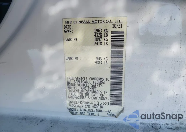 1N4BL4BV0MN413289: 44267939