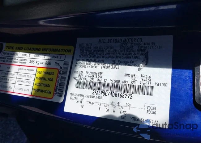 3FA6P0G74DR168292: 44269399