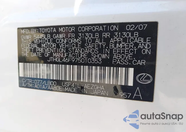 JTHGL46F975010353: 44269404