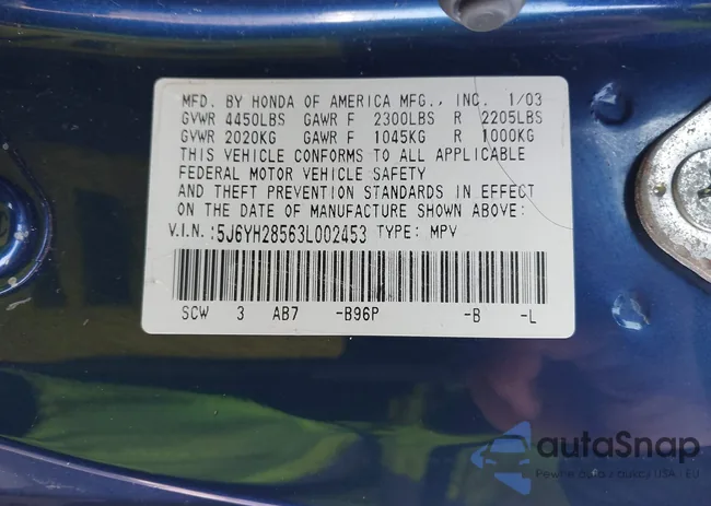 5J6YH28563L002453: 44269483