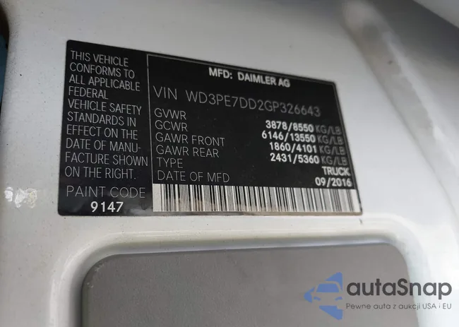 WD3PE7DD2GP326643: 44269566