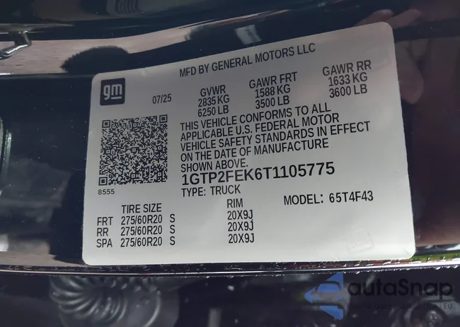 1GTP2FEK6T1105775: 44269587