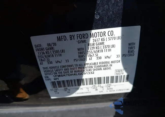 1FMSK7DH4LGC91332: 44269021