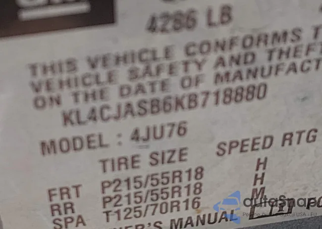 KL4CJASB6KB718880: 44269035