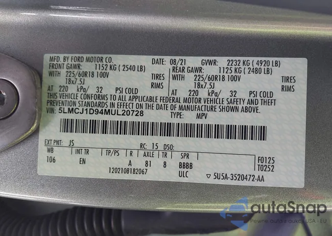 5LMCJ1D94MUL20728: 44270289