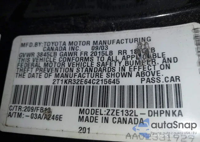 2T1KR32E64C215645: 44270410