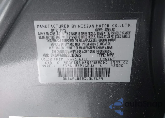 3N8AP6BB2SL365629: 44270468