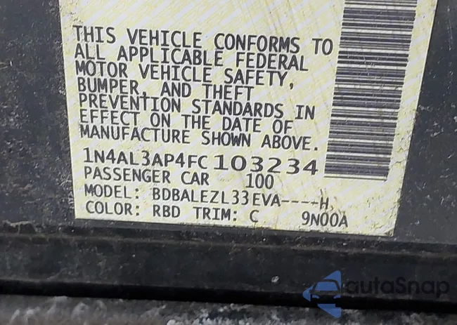 1N4AL3AP0FC224617: 44270490