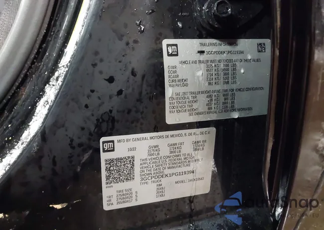 3GCPDDEK1PG119394: 44270518