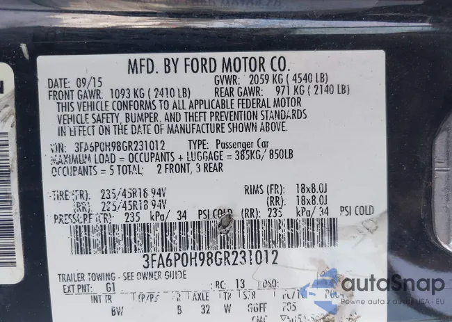 3FA6P0H98GR231012: 44269902