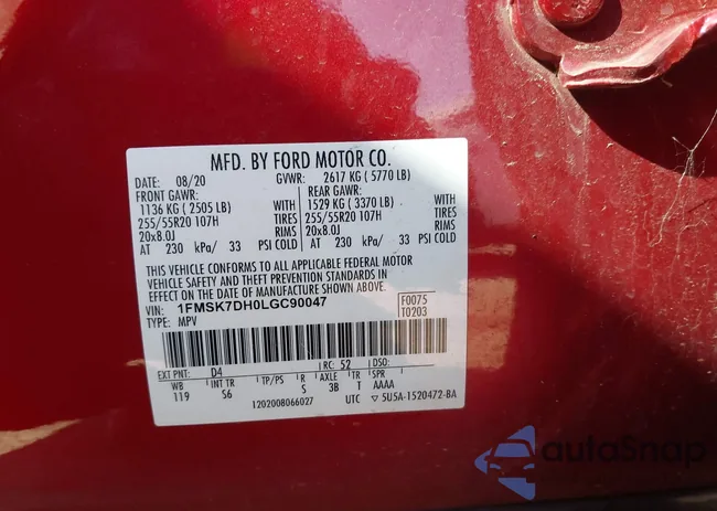 1FMSK7DH0LGC90047: 44269908