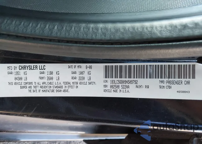 1B3LC56B09N509792: 44271222