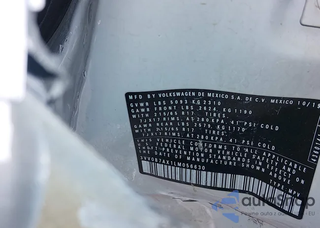 3VV0B7AX1LM056630: 44271285