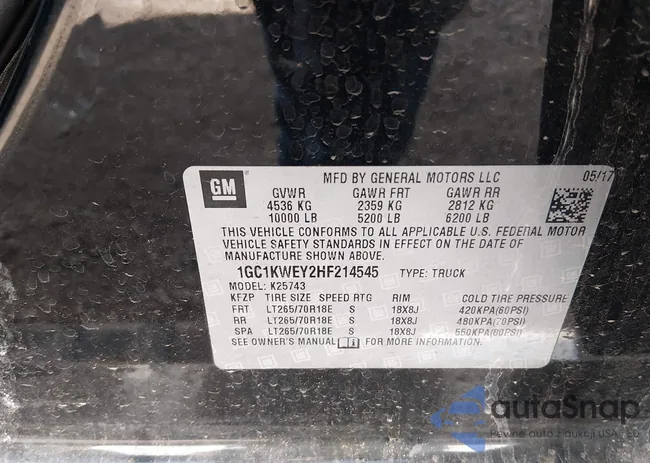 1GC1KWEY2HF214545: 44271292