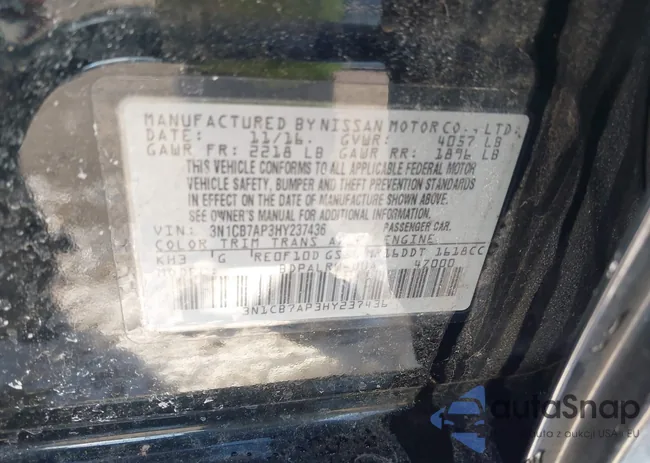 3N1CB7AP3HY237436: 44271453