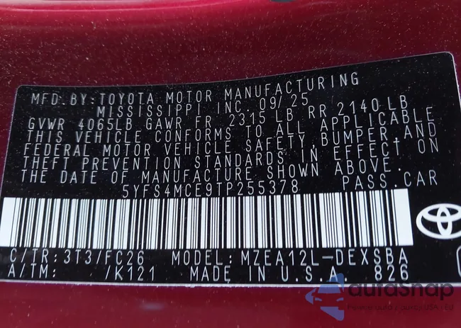 5YFS4MCE9TP255378: 44270810