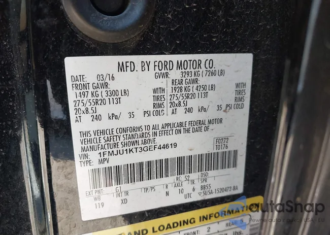 1FMJU1KT3GEF44619: 44270841