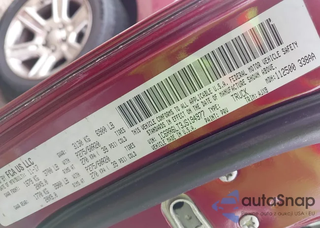 1C6RR6LT3JS194977: 44270895