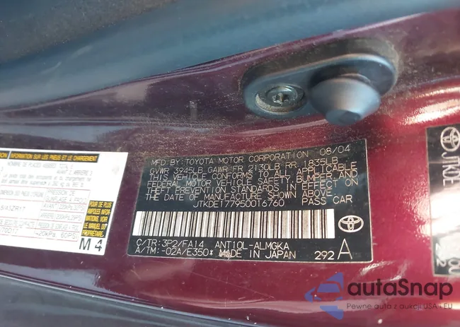 JTKDE177950016760: 44270961