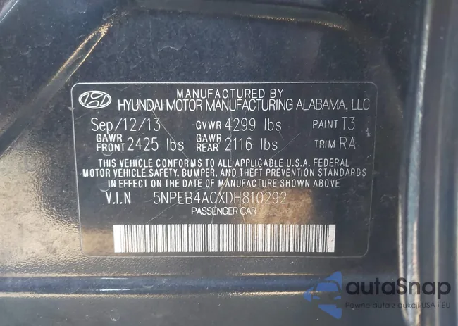 5NPEB4ACXDH810292: 44271006