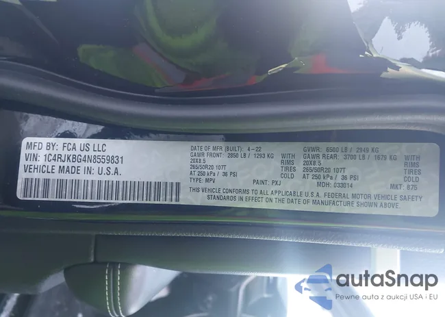 1C4RJKBG4N8559831: 44271022